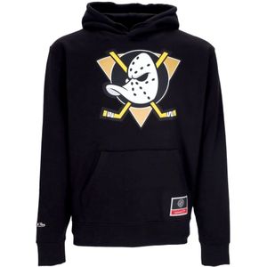 Mitchell & Ness, Heren, Sweatshirts & Hoodies, Zwart, Maat: L Katoen,