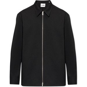 Jil Sander, Heren, Overhemden, Zwart, Maat: L