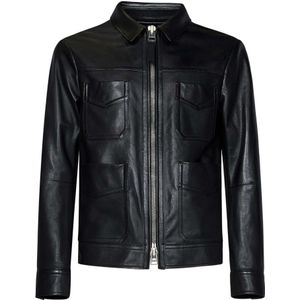 Tom Ford, Heren, Jassen, Zwart, Maat: M