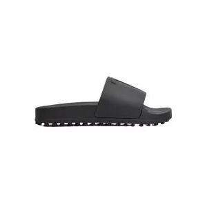 Tod's Zwarte rubberen slippers voor heren , Black , Heren , Maat: 39 EU