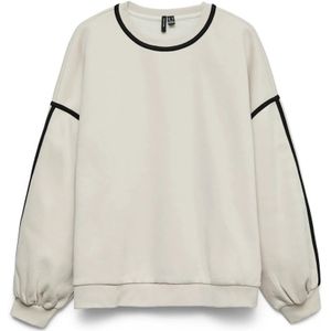 Vero Moda, Dames, Sweatshirts & Hoodies, Beige, Maat: M Katoen,