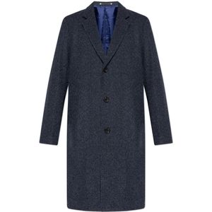 PS By Paul Smith, Heren, Mantels, Blauw, Maat: L Wol,