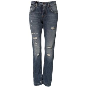 Dolce & Gabbana, Dames, Jeans, Blauw, Maat: 2XS Denim,