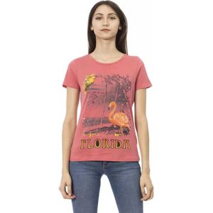 Trussardi, Dames, Tops, Roze, Maat: XS