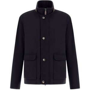 Herno, Heren, Jassen, Blauw, Maat: XL Katoen,
