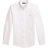 Ralph Lauren - Slim Fit Gestreept Oxford Overhemd - Beige/Khaki - 100% Katoen