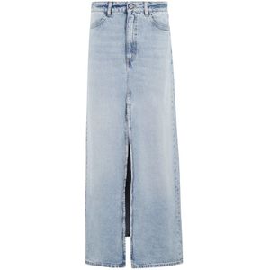 Icon Denim, Dames, Rokken, Blauw, Maat: W27 Denim,