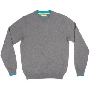 Sun68, Heren, Truien, Grijs, Maat: M Poliester,