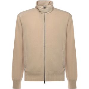 Herno, Heren, Truien, Beige, Maat: L Wol,