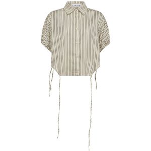 Haute L'Amitié, Dames, Blouses & Shirts, Beige, Maat: M Viscose,