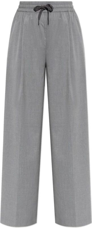 Samsøe Samsøe Bandplooibroek  grijs