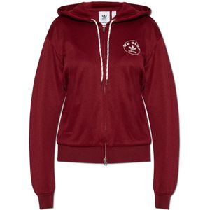 Adidas - X Wales Bonner Hoodie - Bourgondine - Iets Oversized - Glanzend