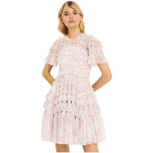 Needle & Thread, Dames, Jurken, Roze, Maat: XS