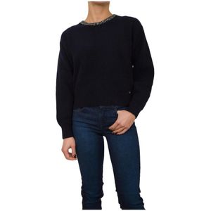 Liu Jo, Dames, Truien, Blauw, Maat: XS Wol,