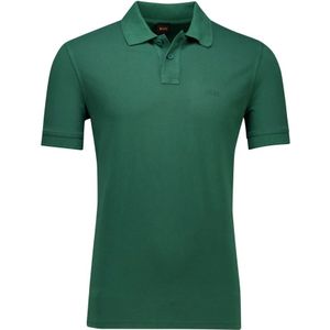 Hugo - Poloshirt - Groen - Korte Mouwen - Katoen