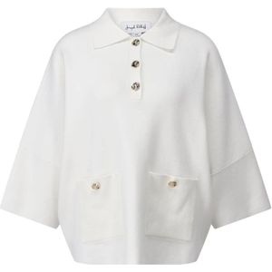 Joseph Ribkoff, Dames, Truien, Wit, Maat: S Leer,