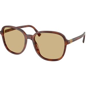 Miu Miu - MU B01S - Zonnebril - Bruin - Oversized Kussensilhouet - 58 mm Lensbreedte