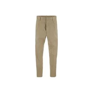 Dsquared2 Beige Geplooide Broek met Zakken , Beige , Heren , Maat: L