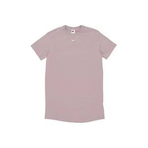 Nike Essential Dress Tee - Diffused Taupe/White , Gray , Dames , Maat: S