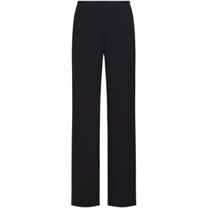 Emporio Armani, Dames, Broeken, Blauw, Maat: M Poliester,