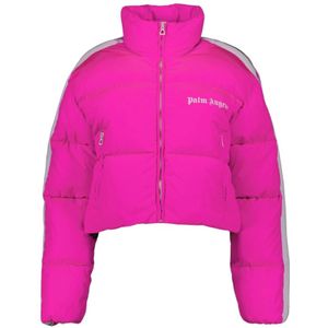 Palm Angels, Dames, Jassen, Roze, Maat: S Nylon,