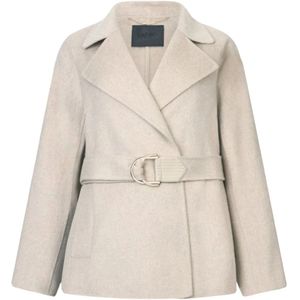 Liu Jo, Dames, Mantels, Beige, Maat: XS Wol,