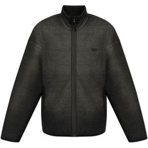Diesel, Heren, Sweatshirts & Hoodies, Grijs, Maat: M Katoen,