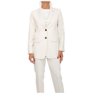 Marella, Dames, Jassen, Wit, Maat: S Leer,