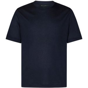 Franzese Collection, Heren, Tops, Blauw, Maat: 3XL Kasjmier,