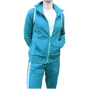 Aeronautica Militare, Dames, Sweatshirts & Hoodies, Groen, Maat: M Katoen,