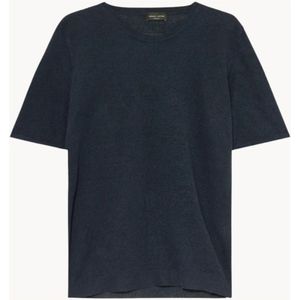 Roberto Collina, Heren, Tops, Blauw, Maat: L Linnen,
