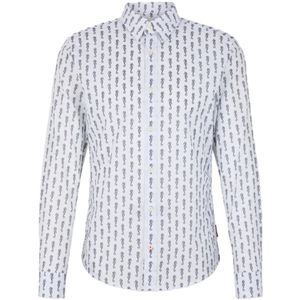 Joop!, Heren, Overhemden, Veelkleurig, Maat: 2XL Katoen,