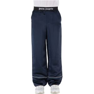 Palm Angels - Satin Pyjamabroek - Blauw - Heren