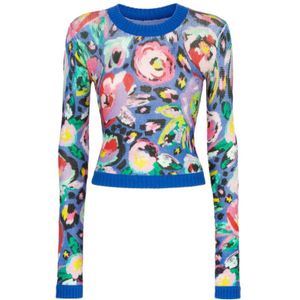 Chiara Ferragni Collection, Dames, Truien, Veelkleurig, Maat: M Wol,