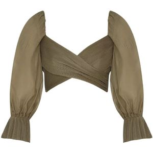 Zimmermann, Dames, Blouses & Shirts, Groen, Maat: XS Katoen,