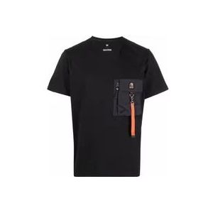 Parajumpers Katoenen Zak T-shirt , Black , Heren , Maat: 3XL