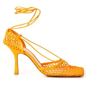 Bottega Veneta, Dames, Schoenen, Oranje, Maat: 38 EU Katoen,