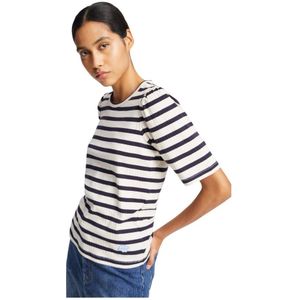 Munthe, Dames, Tops, Blauw, Maat: XL Katoen,