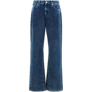 7 For All Mankind, Dames, Jeans, Blauw, Maat: W27 Corduroy,