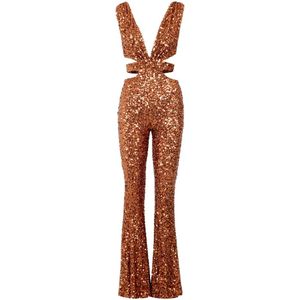 Aniye By - Jumpsuit - Bruin - Pailletten