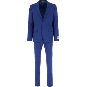 Corneliani, Heren, Pakken, Blauw, Maat: M