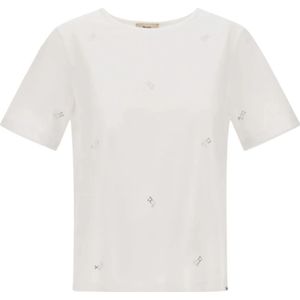 Herno, Dames, Tops, Wit, Maat: M Jersey,