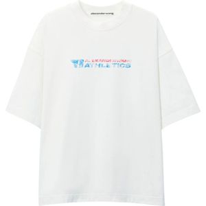 Alexander Wang, Dames, Tops, Wit, Maat: XS Jersey,