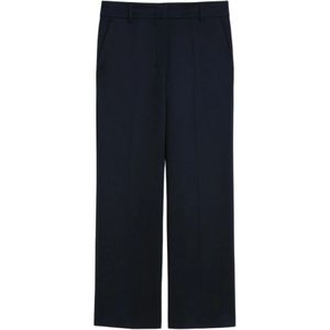 Max Mara, Dames, Broeken, Blauw, Maat: M Katoen,