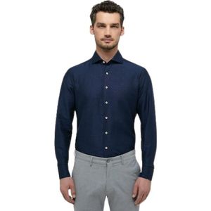 Overhemden - Midnight - Katoen - Lange Mouwen - Knoopsluiting - EASY IRON