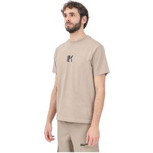 Karl Lagerfeld, Heren, Tops, Bruin, Maat: S Katoen,