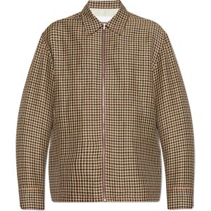 Jil Sander, Heren, Jassen, Bruin, Maat: L Linnen,