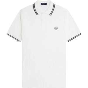 Fred Perry, Heren, Tops, Wit, Maat: M Katoen,