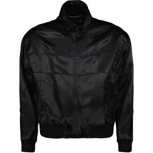 Saint Laurent - Satijnen Bomberjack - Zwart - Heren - Met Ritssluiting