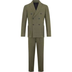 Roberto Cavalli, Heren, Pakken, Groen, Maat: XL Leer,